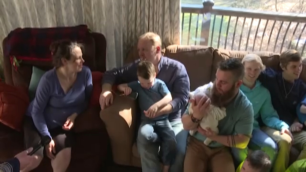 Couple with 13 sons welcomes a boy