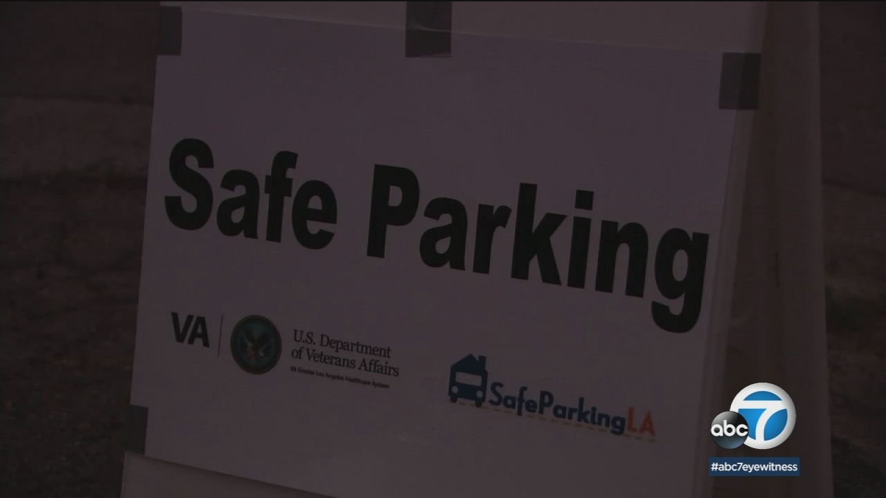 Program offers safe parking spots for homeless vets at West LA VA office