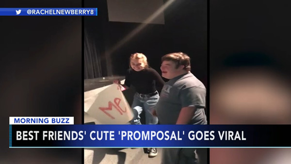 Best friends' cute promposal goes viral