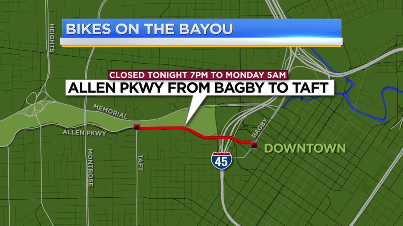 Bikes on the Bayou Things to know about weekend road closure ABC13