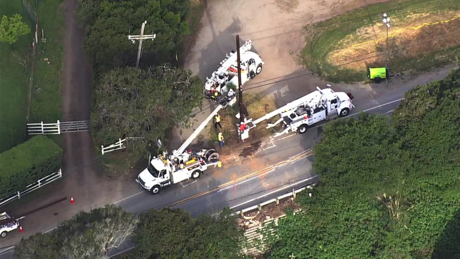 Downed power lines prompt Santa Cruz Mountains' Soquel San Jose Road to