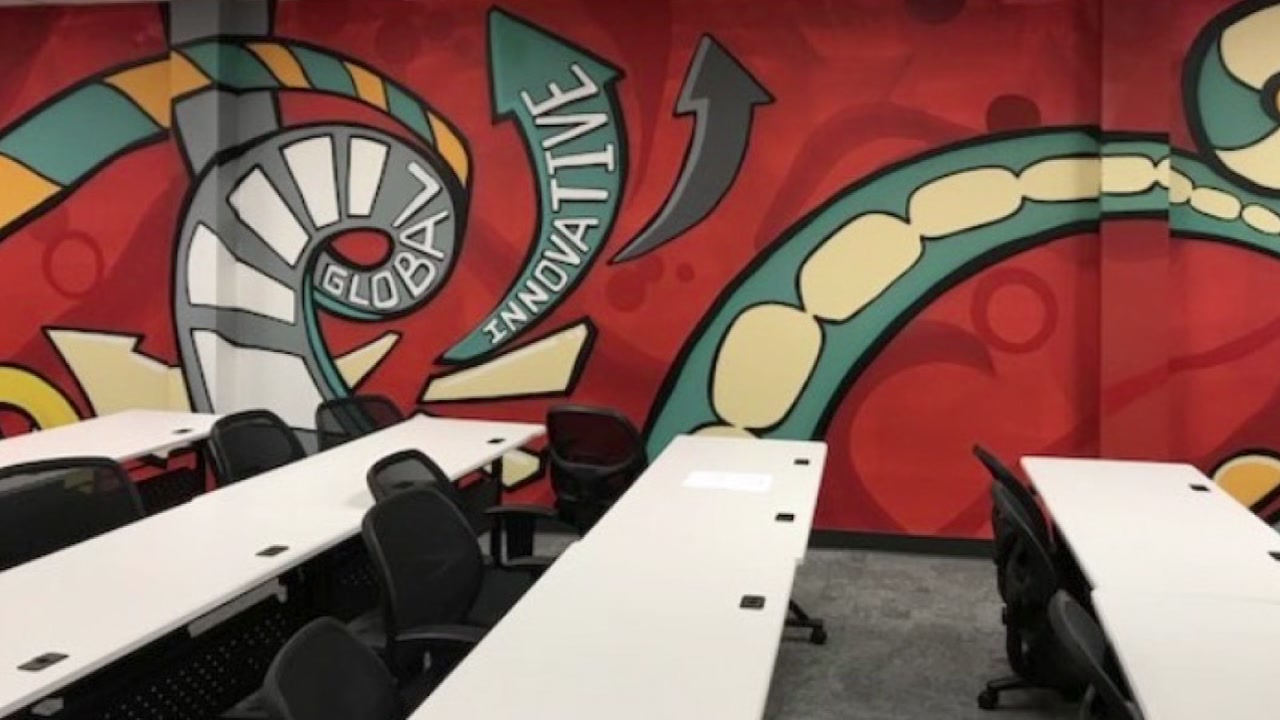 Local graffiti artist gives University of Houston classroom a facelift