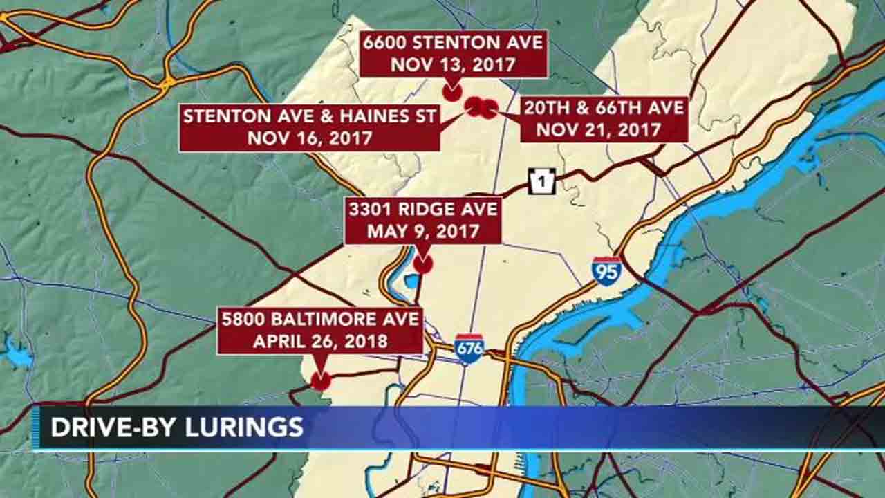 Suspect wanted in several incidents of luring, sexual assaults