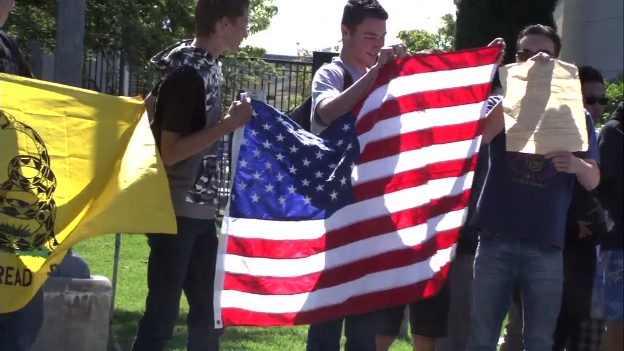 San Ramon students walk out of class in support of second amendment 
