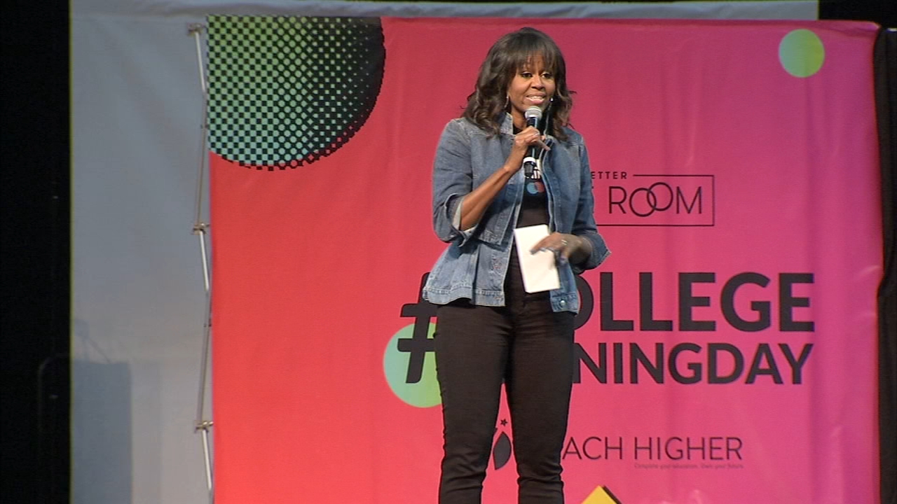 Michelle Obama, celebrities celebrate college signing day in Philly