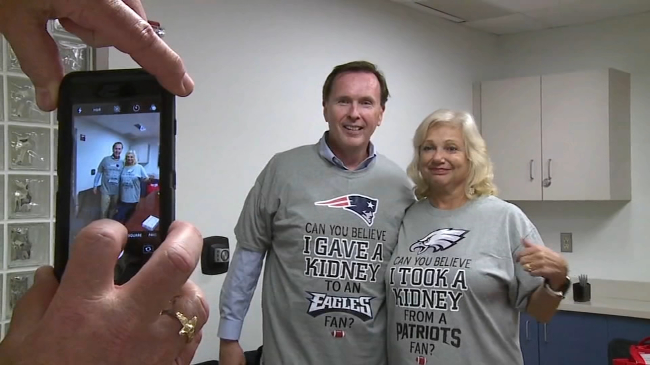 Patriots fan donates kidney to Eagles fan