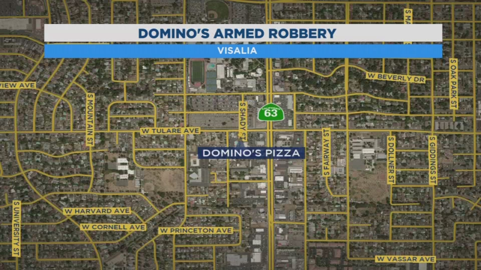 Police search for suspect who robbed Domino's Pizza in Visalia ABC30