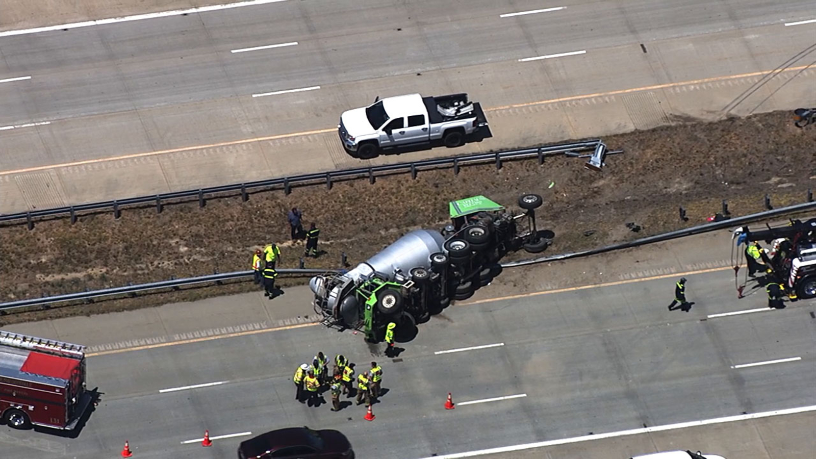 Wreck closes multiple lanes on I540 in Knightdale ABC11 RaleighDurham