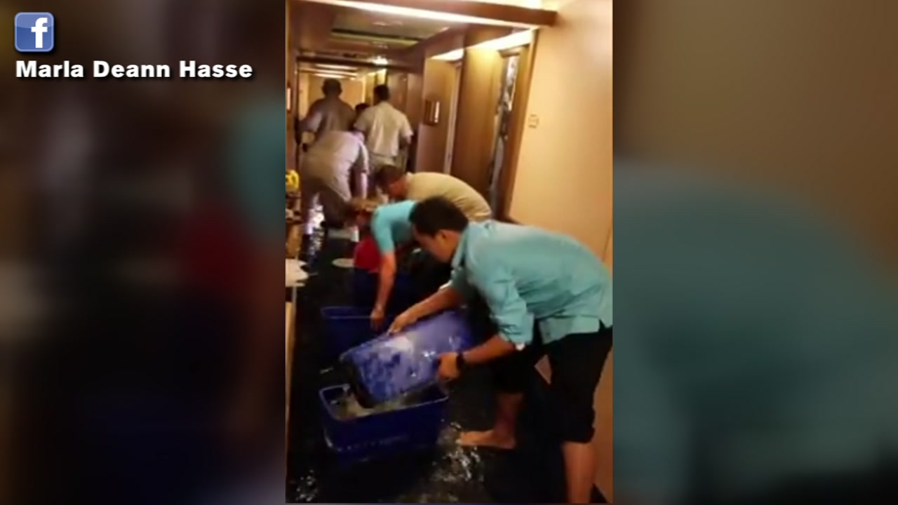 Water line break floods 50 rooms on Carnival cruise ship