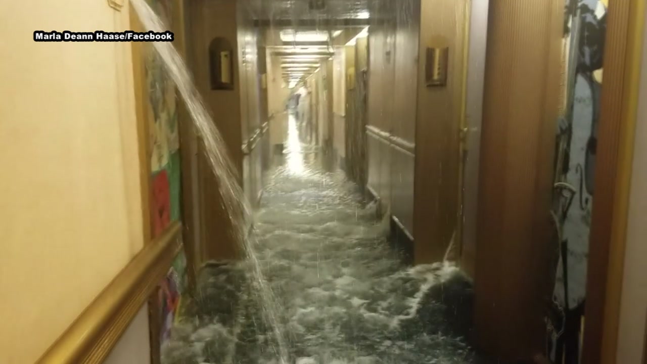 Water line break floods 50 rooms on Carnival cruise ship