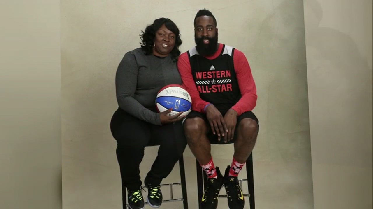 James Harden's mother honoring mom's on Mother's Day