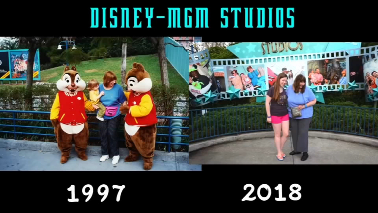 Family recreates childhood Disney World photos in nostalgic video - 6abc  Philadelphia, image size:1280x720