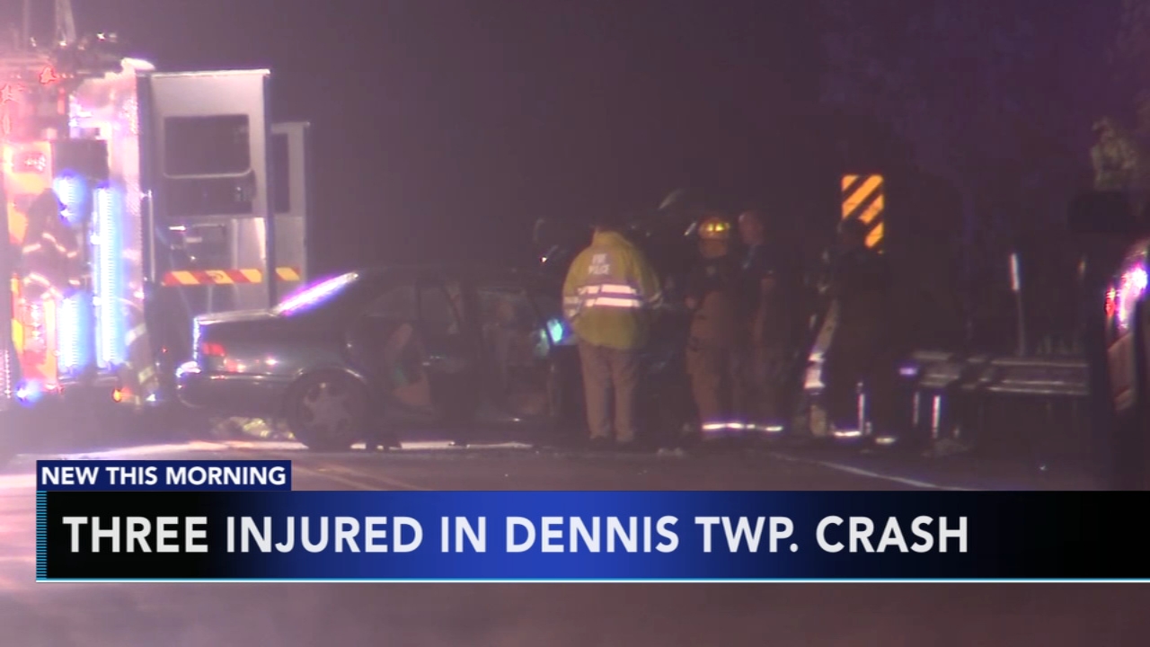 3 injured in Dennis Township crash