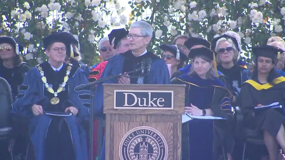 WATCH: Apple CEO Tim Cook's Commencement speech at Duke University