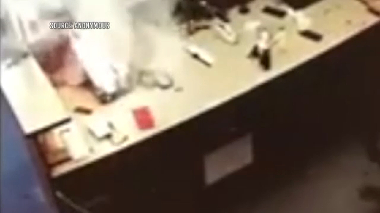 Video shows iPhone exploding, catching fire