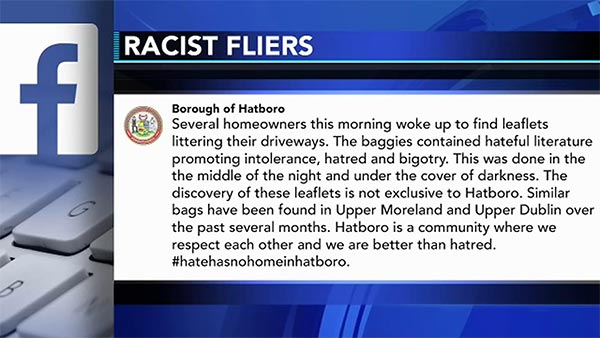 KKK flyers found in driveways of Hatboro residents - 6abc Philadelphia
