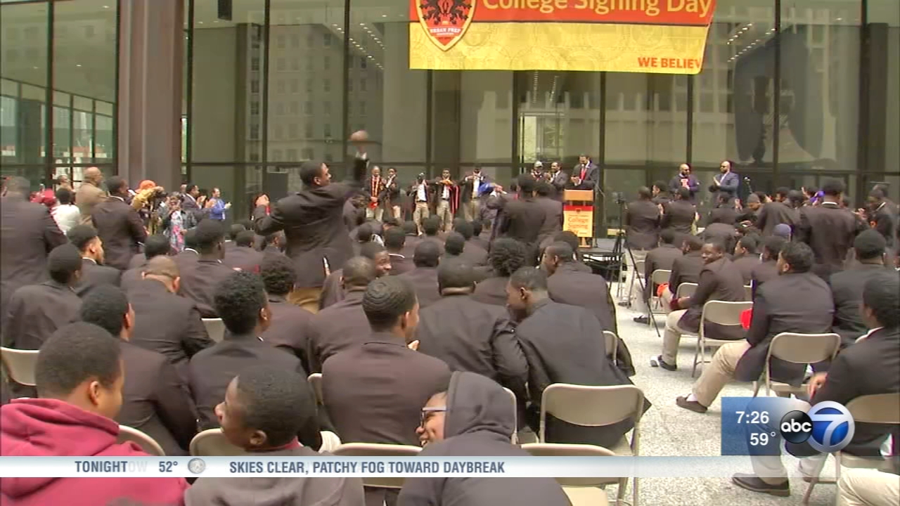 Urban Prep holds annual 'college signing day' event