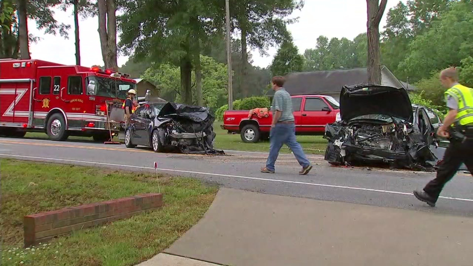 Headon crash causes delays on NC 96 near Zebulon ABC11 RaleighDurham