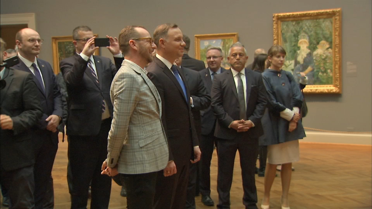 Polish president visits Chicago, meets with Emanuel, Rauner