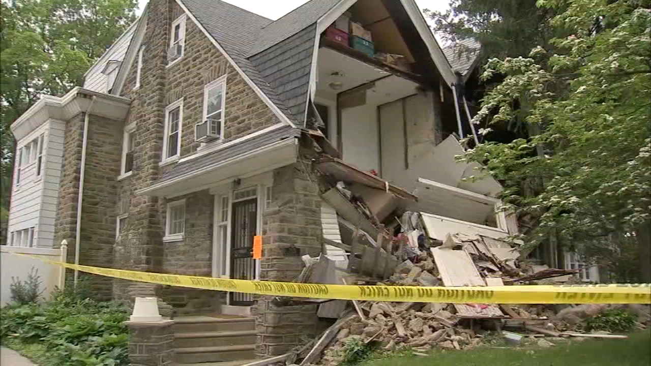 House partially collapses in West Mt. Airy section of Philadelphia
