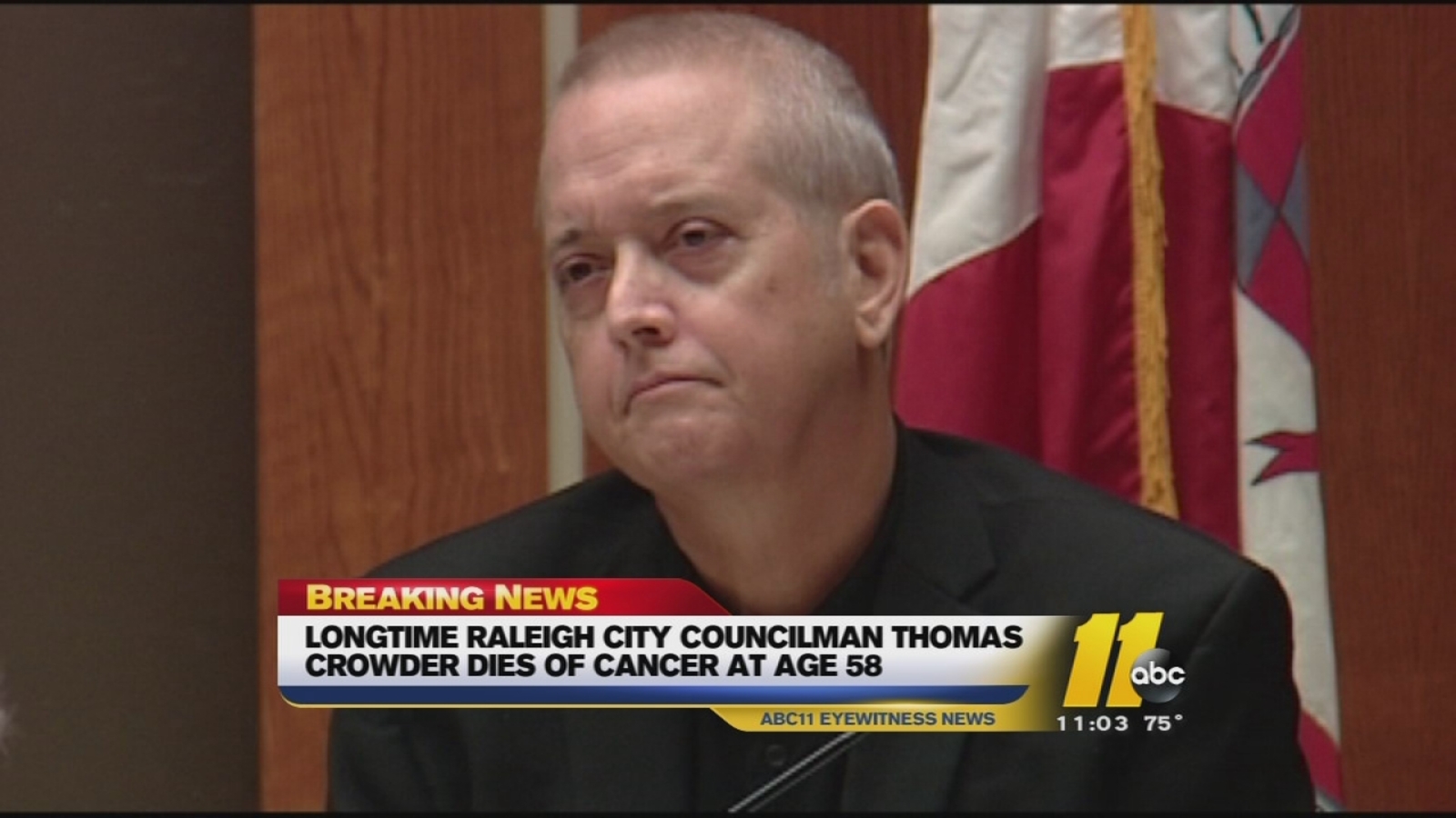 Service to be held Saturday for Raleigh Councilman Thomas Crowder