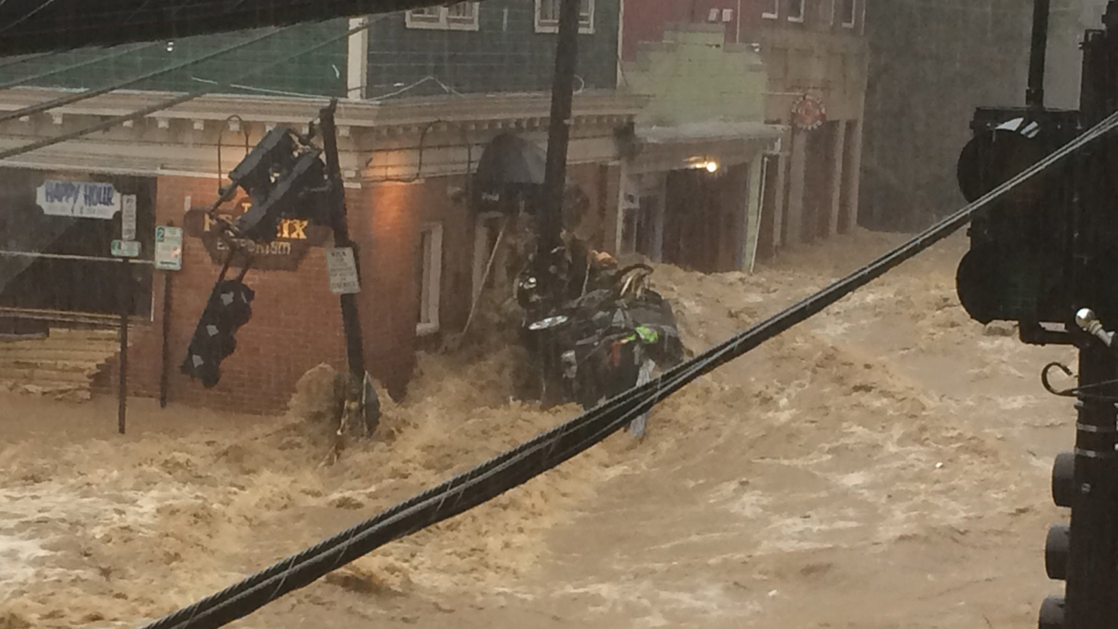 Flooding in Ellicott City Central Maryland hit by flash floods for