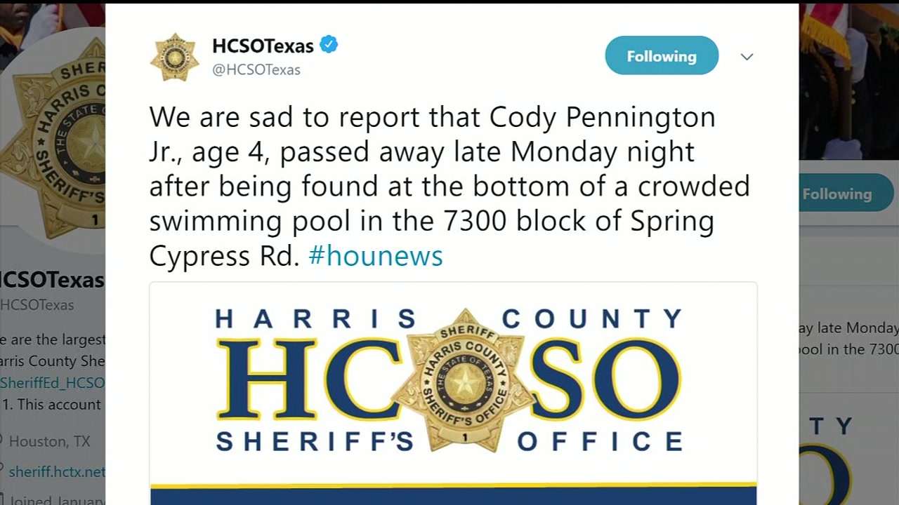 4-year-old boy dies after being found at bottom of pool in north Harris ...