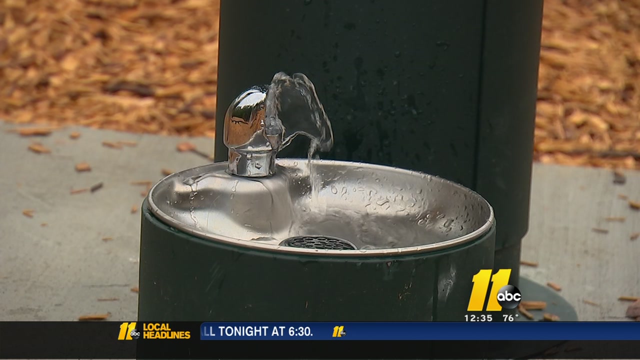 Raleigh park installs new water fountain for dogs