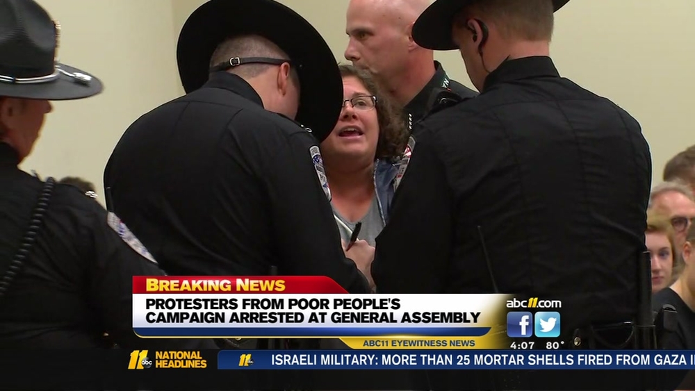 Protesters arrested at General Assembly