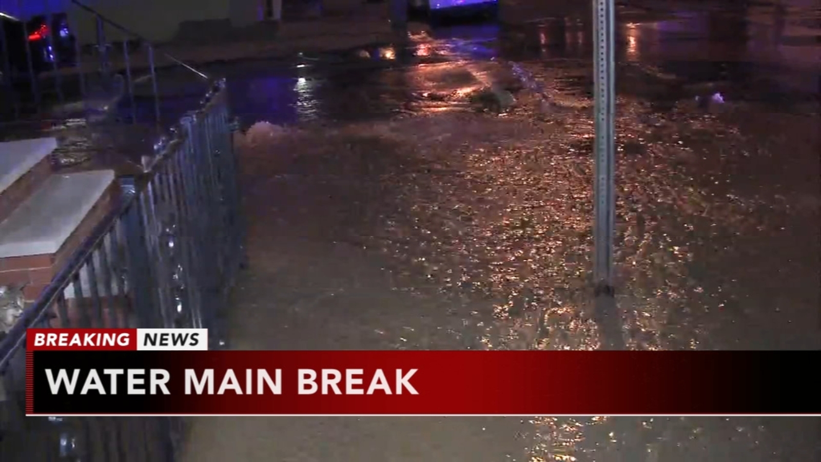 Water main break floods streets in Point Breeze 6abc Philadelphia