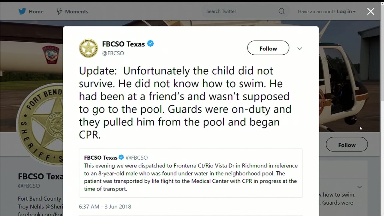 8-year-old boy dies after found underwater