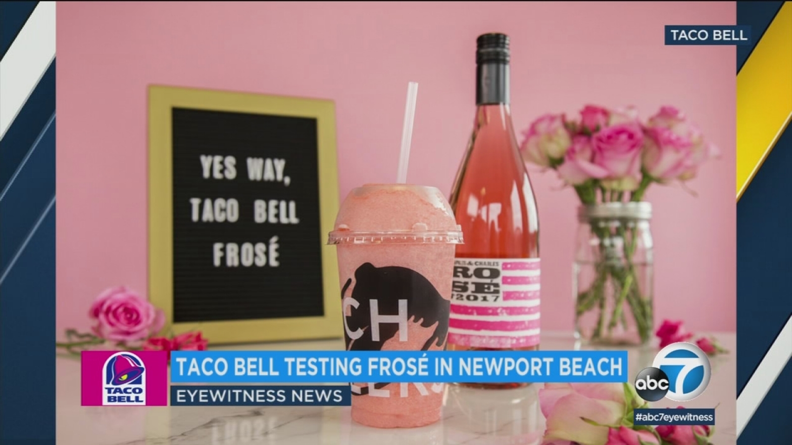 Taco Bell's 'Berry Frosé Twisted Freeze' comes to Newport Beach ABC7