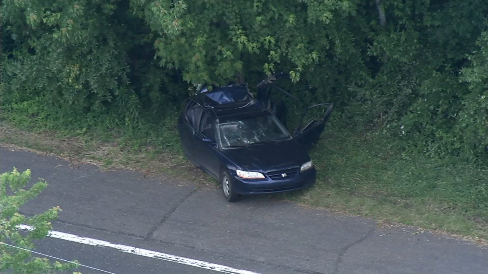 Person trapped after car slams into tree in Bucks County - 6abc ...
