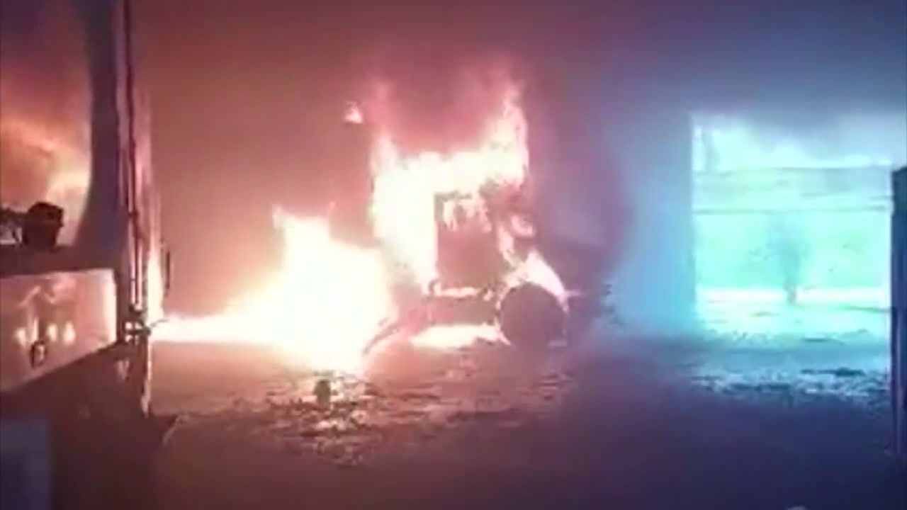 1 injured when trailer catches fire at recycling center