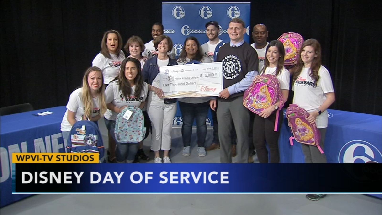 6abc packs backpacks for PAL for Disney Day of Service - 6abc Philadelphia