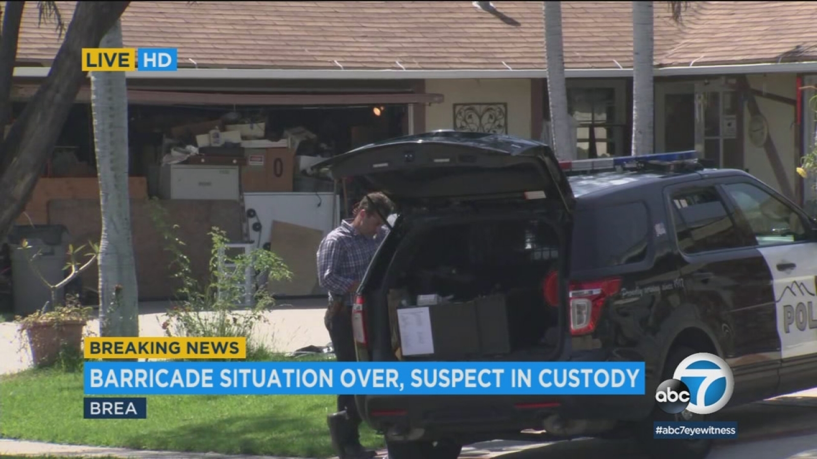 Brea assault suspect surrenders following SWAT standoff ABC7 Los Angeles