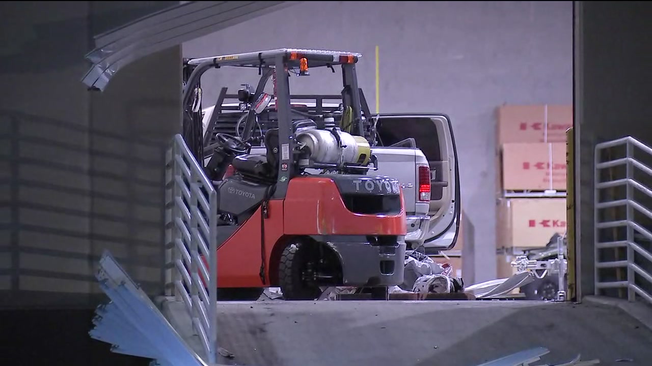 Smash and grab electronics warehouse