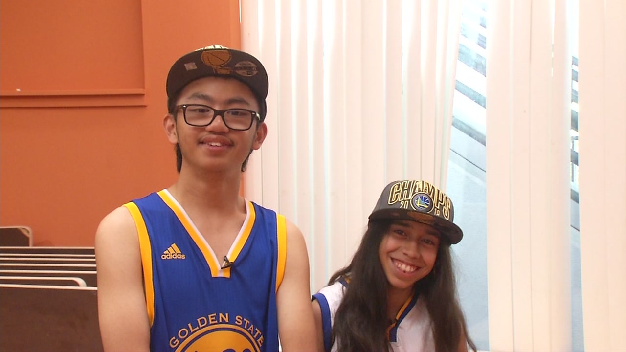 Two deserving young Warriors fans to ride in victory parade float