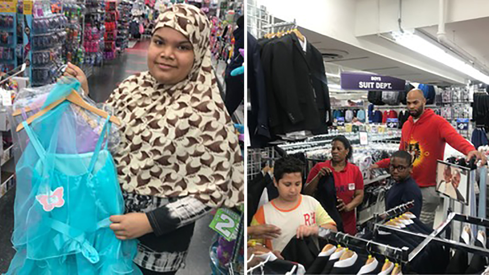 NBA star Taj Gibson surprises Brooklyn 5th graders with shopping spree