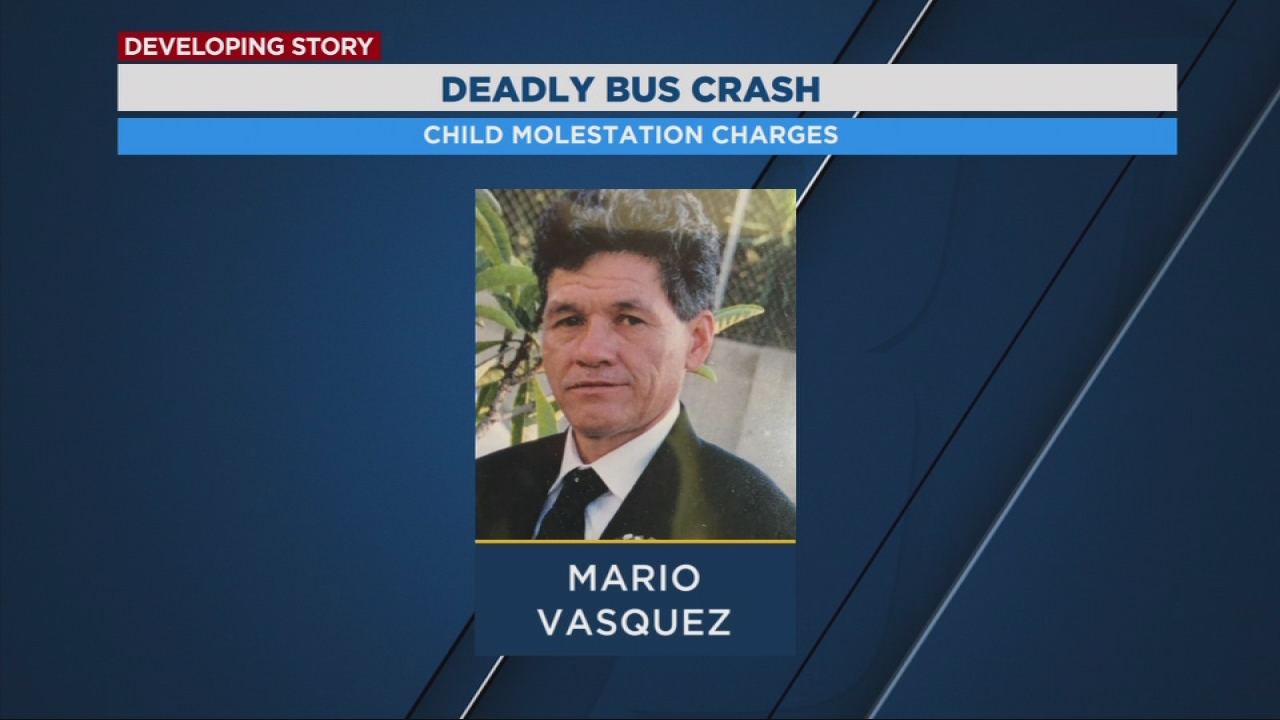 Bus driver accused of deadly crash now facing child molestation charges