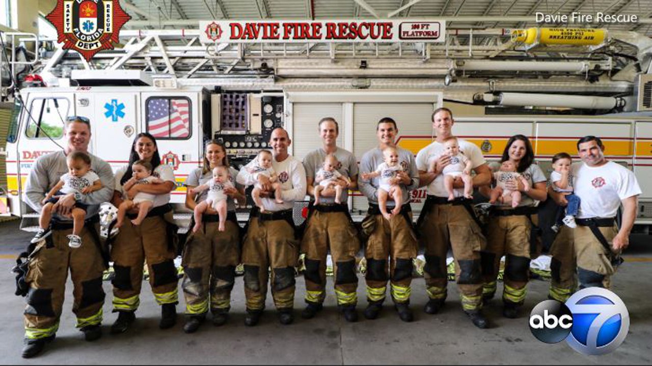 Florida fire department welcome 9 babies in 10 months