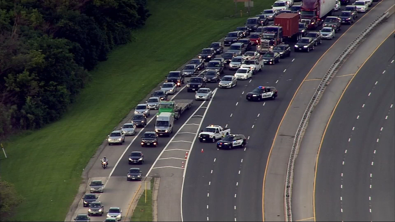 Heavy traffic on Route 83 due to police activity