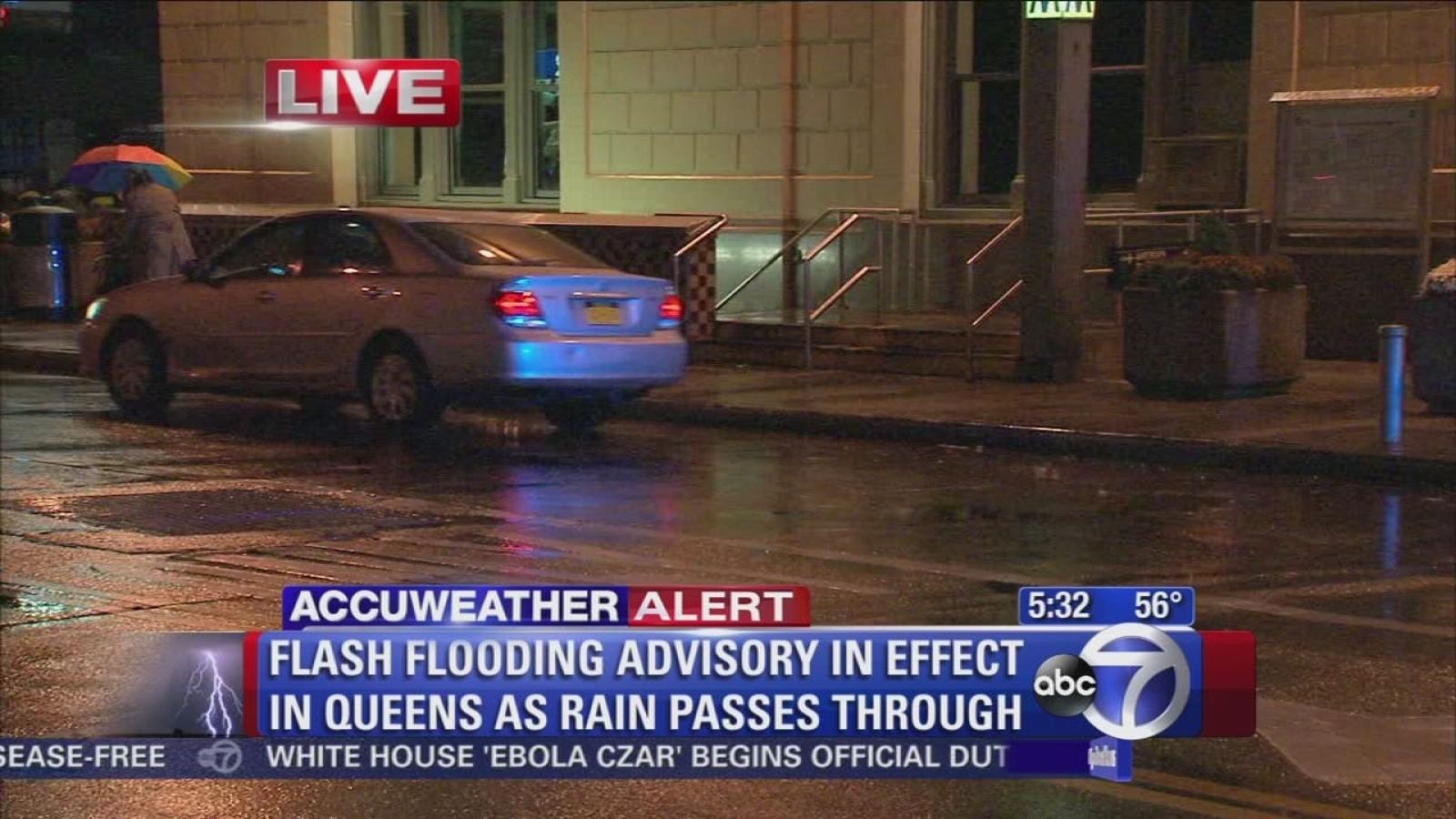 Rainy Weather Leading To Flooding In Queens Abc7 New York