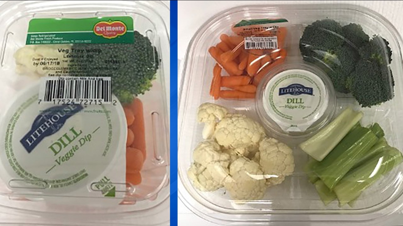 Del Monte vegetable trays recalled in Illinois, Indiana, Iowa, Michigan