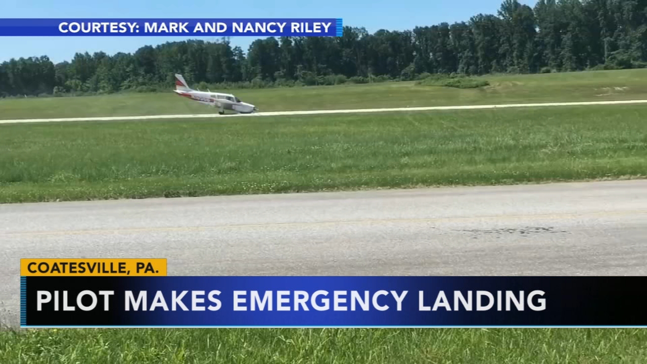 Dramatic video of emergency landing in Chester County