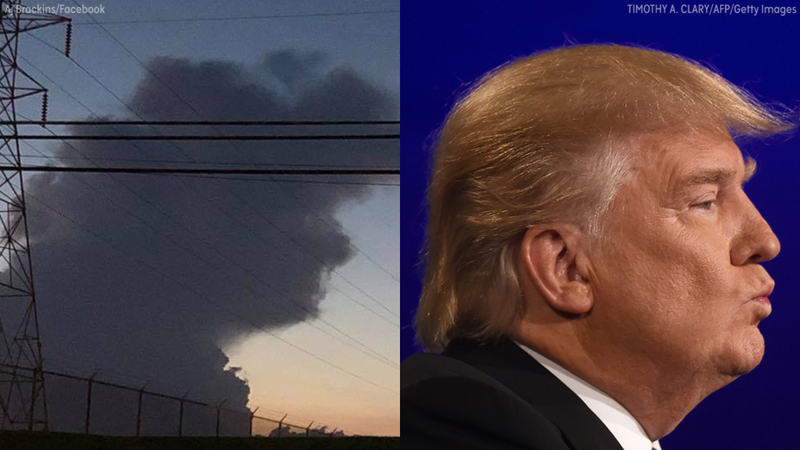 It was like Trump was watching over America': Cloud resembling Donald Trump  captured on president's birthday - ABC7 San Francisco