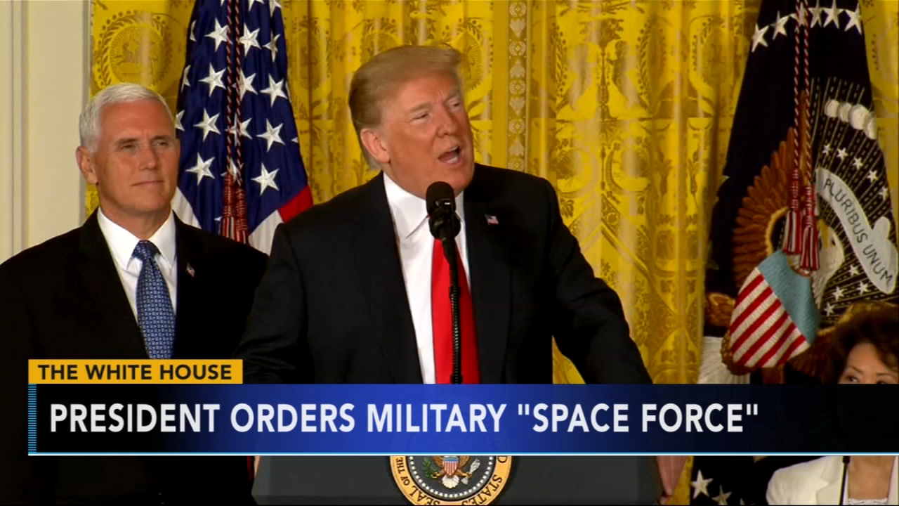 Trump announces plans for Pentagon to create 'Space Force'