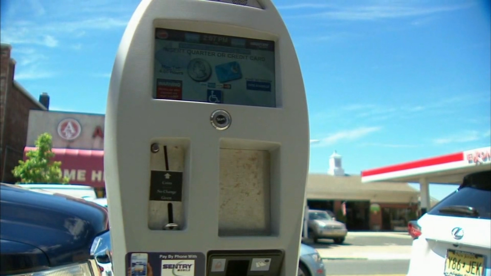 Parking meters with cameras in Palisades Park, New Jersey can issue