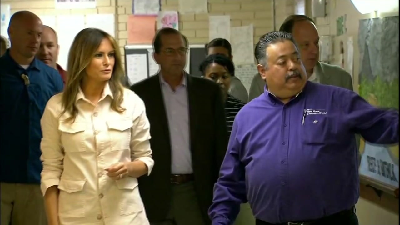 First lady Melania Trump's surprise visit to border region