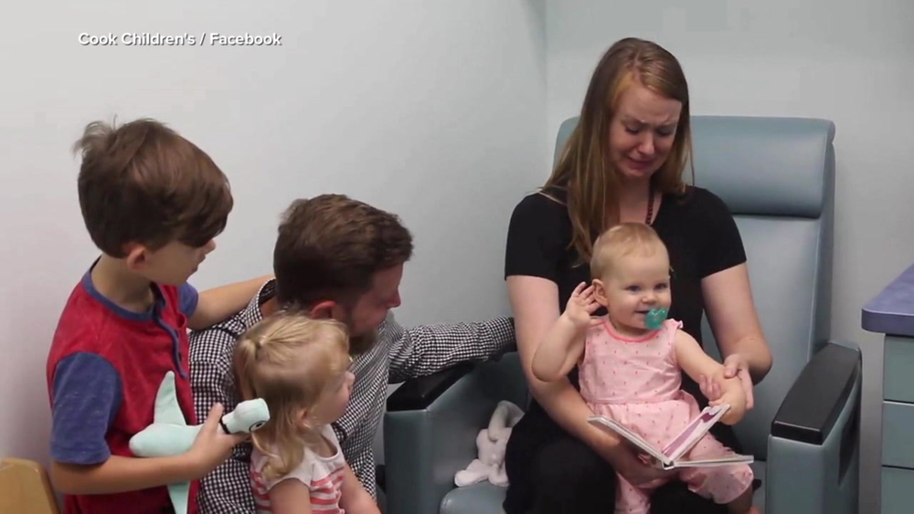 Watch this 1-year-old baby hear for the first time